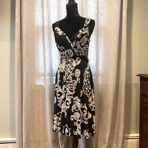NWT- White House Black Market - Black/white dress, size 8